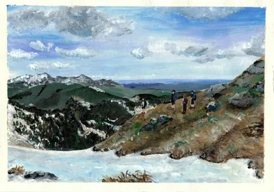 Schneemotiv – Kunst von Patricia Morf